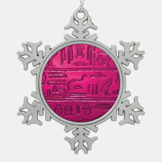 Hieroglyphs_2014_1052 Snowflake Pewter Christmas Ornament
