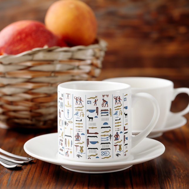 Hieroglyphs Ancient Egypt Pharaoh Bridesmaid Gift  Espresso Cup (Hieroglyphs Ancient Egypt Pharaoh Bridesmaid Gift Espresso Cup Breakfast Table)
