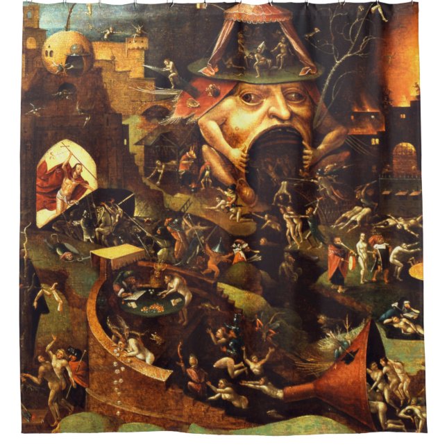Hieronymus Bosch Christ In Limbo Shower Curtain (Front)