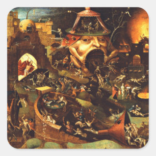Hieronymus Bosch Christ In Limbo Square Sticker