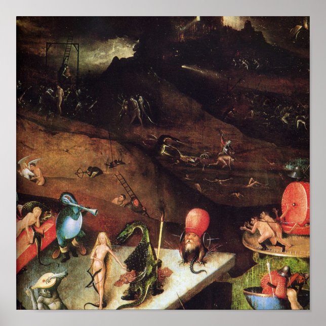 Hieronymus Bosch painting art Poster (Front)