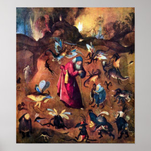 Hieronymus Bosch-Temptation of St. Anthony Poster