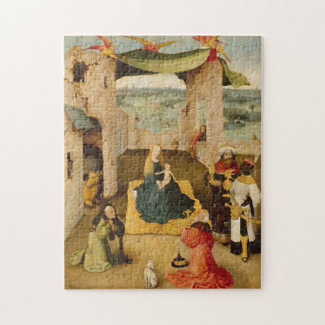 Hieronymus Bosch - The Adoration Of The Magi Jigsaw Puzzle (Vertical)