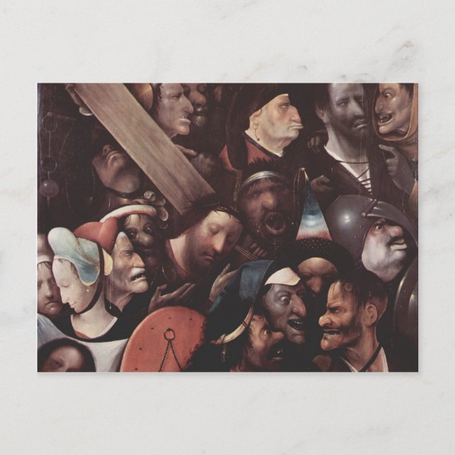 Hieronymus Bosch- The Carrying of the Cross Postcard (Front)