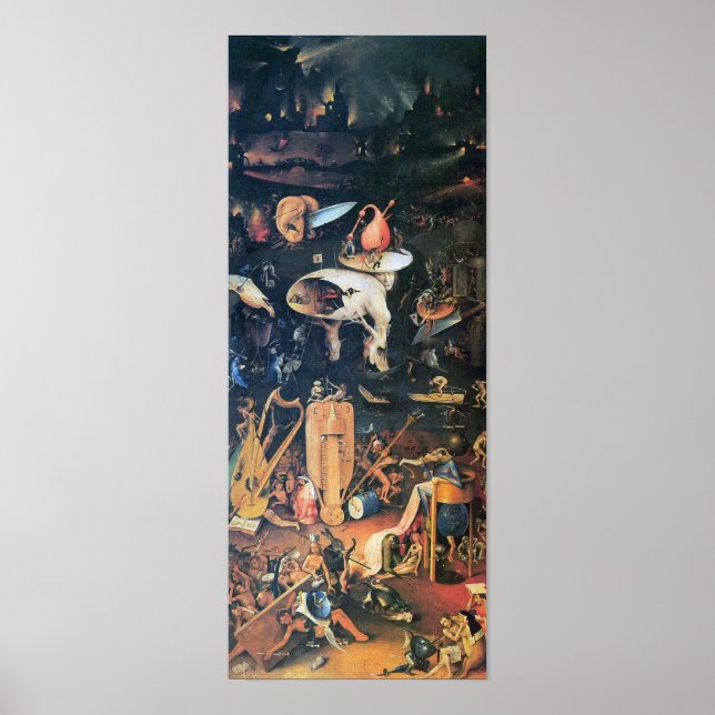 Hieronymus Bosch-The Garden of Delights, Hell Poster (Front)