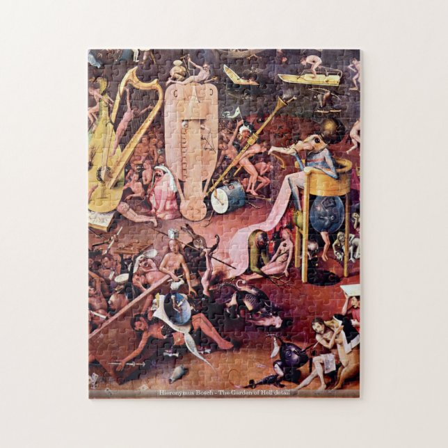 Hieronymus Bosch - The Garden of Hell detail PUZZL Jigsaw Puzzle (Vertical)