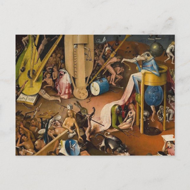 Hieronymus Bosch-The Garden of Hell Postcard (Front)