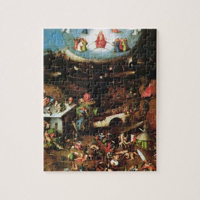 Hieronymus Bosch- The Last Judgement (detail) Jigsaw Puzzle (Vertical)