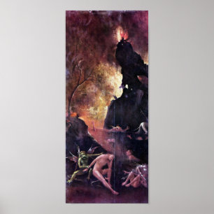 Hieronymus Bosch-The rest hell on flow Poster
