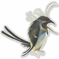 Hieronymus Bosch's Bird Vinyl Sticker