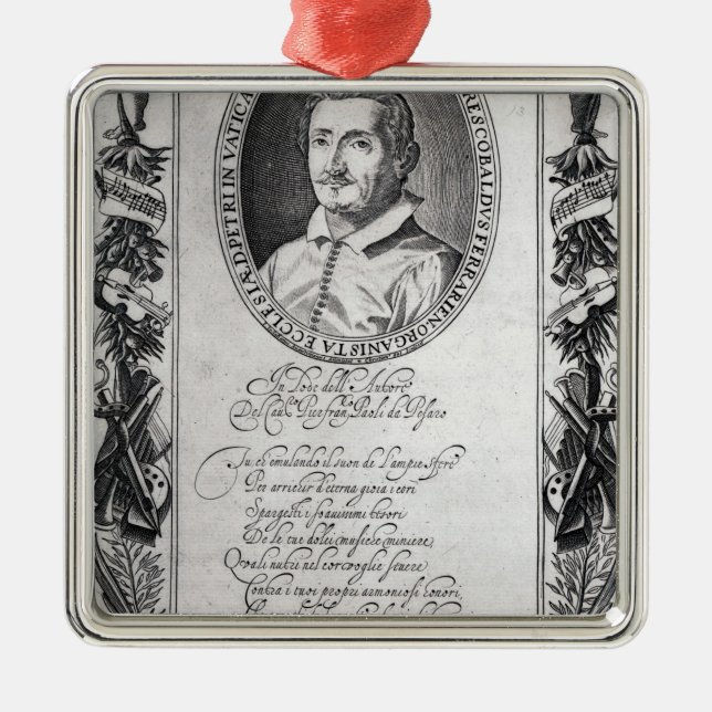 Hieronymus Frescobaldi, engraved by Christian Metal Ornament (Front)