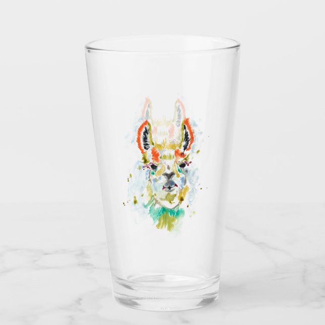 Hifi Llama - Portrait Glass (Front)