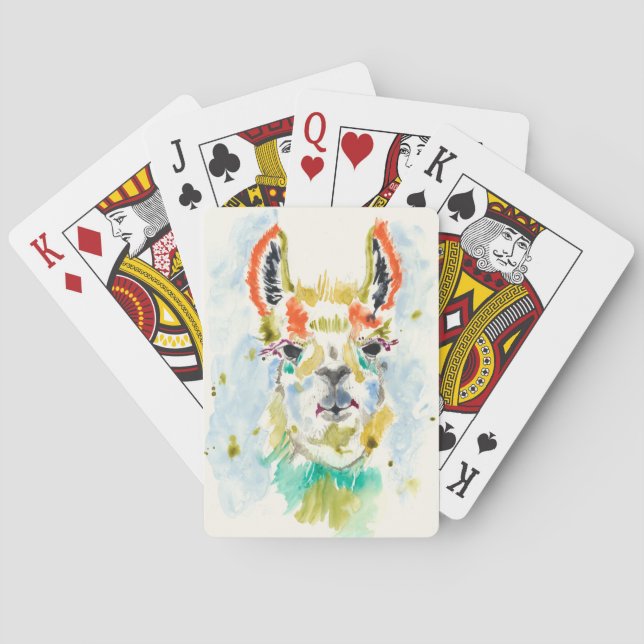 Hifi Llama - Portrait Playing Cards (Back)