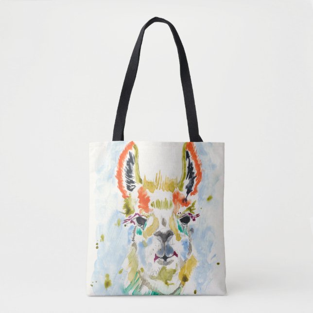 Hifi Llama - Portrait Tote Bag (Front)