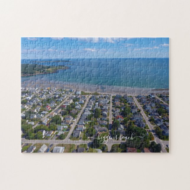 Higgins Beach Fun Atlantic Ocean Maine Summer Jigsaw Puzzle (Horizontal)