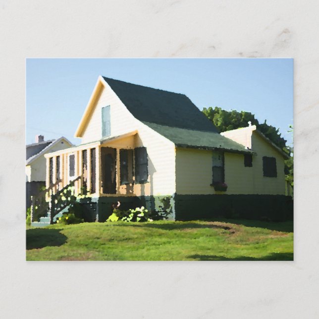 Higgins Beach Vintage Cottage Postcard Morning St (Front)