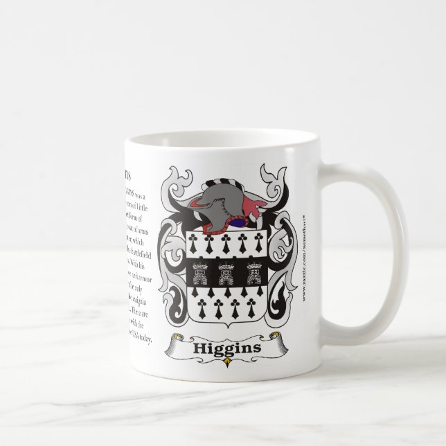 Higgins Family Coat of Arms Mug (Right)