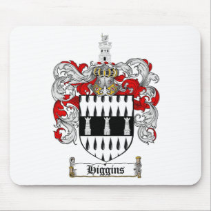 HIGGINS FAMILY CREST - HIGGINS COAT OF ARMS MOUSE PAD
