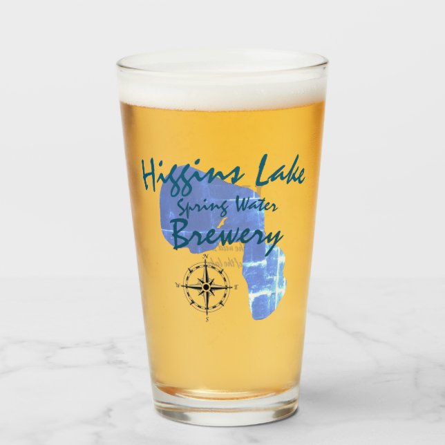Higgins Lake Brewery Glass (Front Filled)