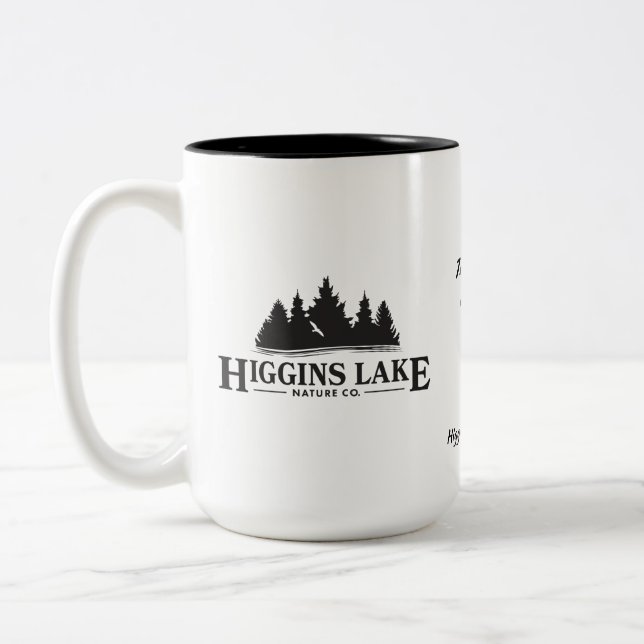 Higgins Lake Nature Co. Two-Tone Coffee Mug (Left)