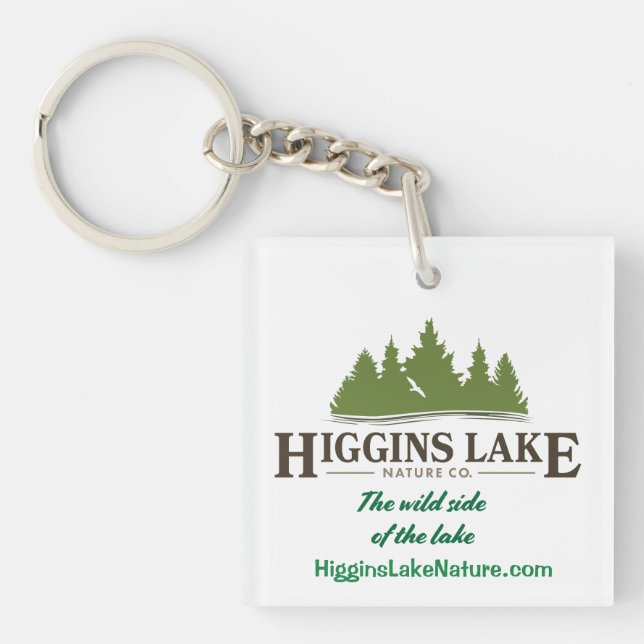 Higgins Lake Nature Key Ring (Front)