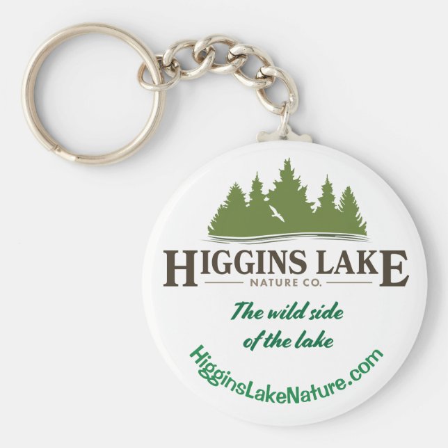 Higgins Lake Nature Key Ring (Front)
