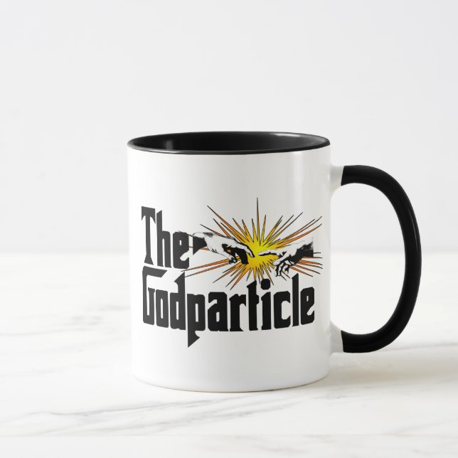 Higgs Boson The Godparticle - Funny Physics Nerd Mug (Right)