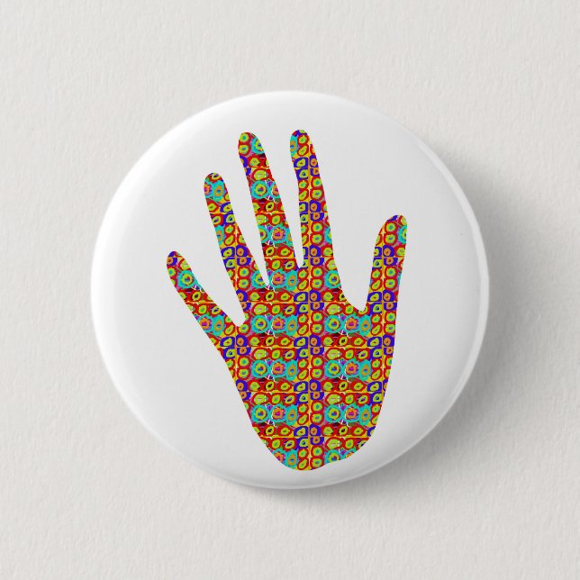 HIGH5 HighFive HIfi dots n circles Graphic Art Soc 6 Cm Round Badge (Front)