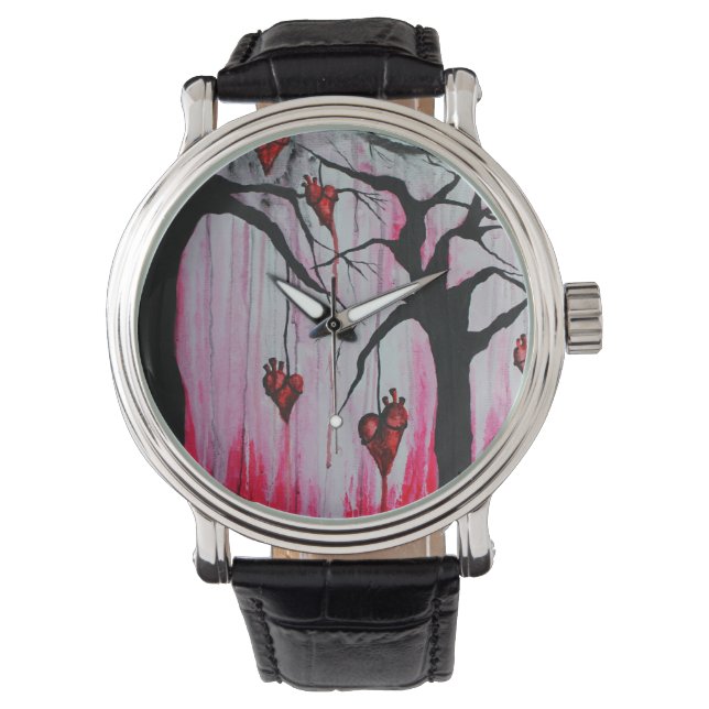 High and Dry Heart Trees Original Art Watch (Front)