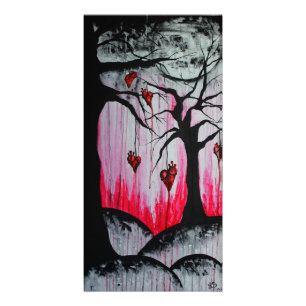 High and Dry Heart Trees Surreal Goth Original Art Photo Print