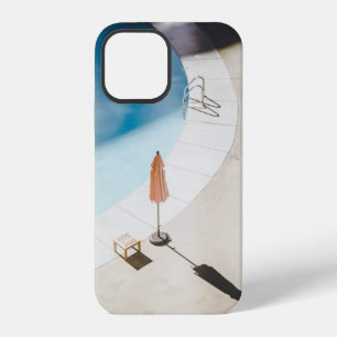 High angle photo of brown umbrella iPhone 12 case