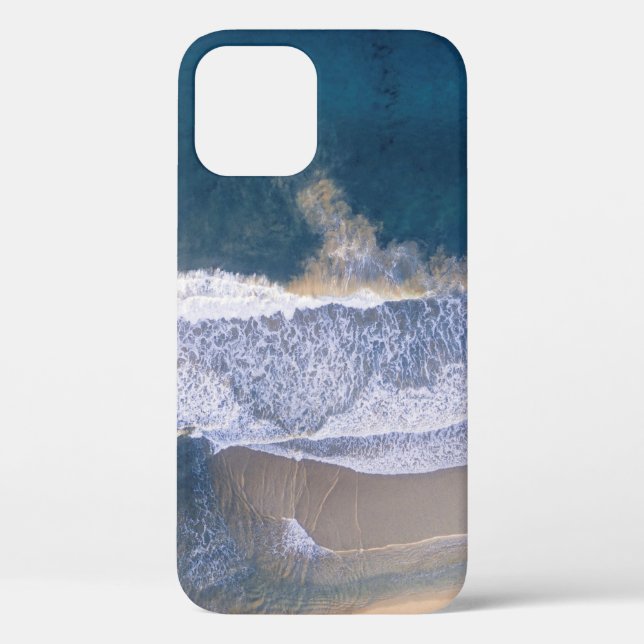 HIGH-ANGLE PHOTOGRAPHY OF BEACH SHORE Case-Mate iPhone CASE (Back)