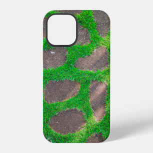 High angle photography of grass field iPhone 12 case