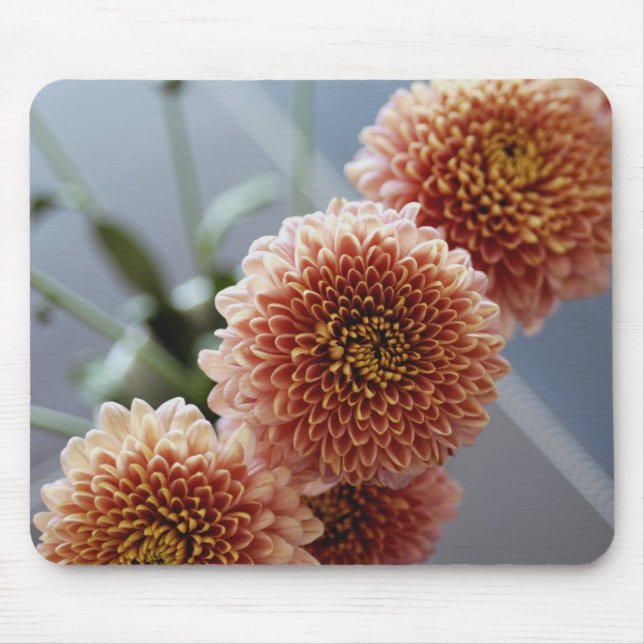 High angle view of flowers in a vase mouse pad (Front)