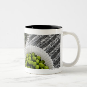 High angle view of vegetables in paper cups