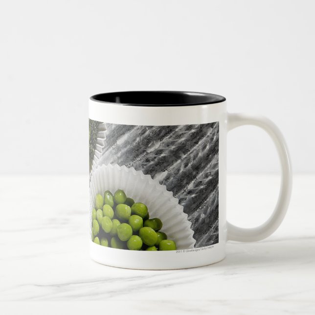 High angle view of vegetables in paper cups (Right)