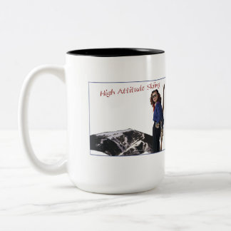 High Attitude Skiing Two-Tone Coffee Mug