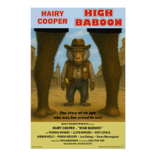 High Baboon Movie Parody Poster