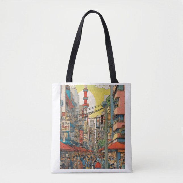 High Bazar Market 3D Design _Style Fashion1 Tote Bag (Front)