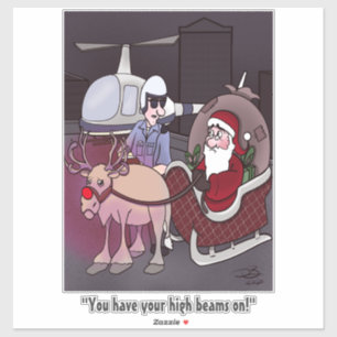 High Beams Holiday Custom Cut Stickers