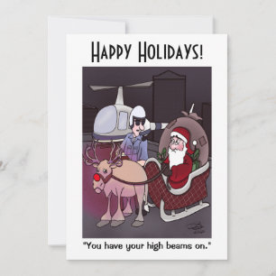 High Beams Holiday Flat Card