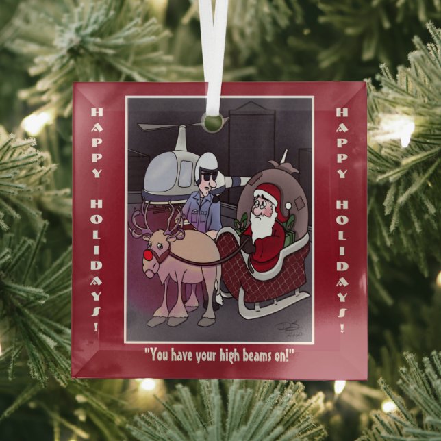 High Beams Holiday Glass Tree Decoration (Insitu)