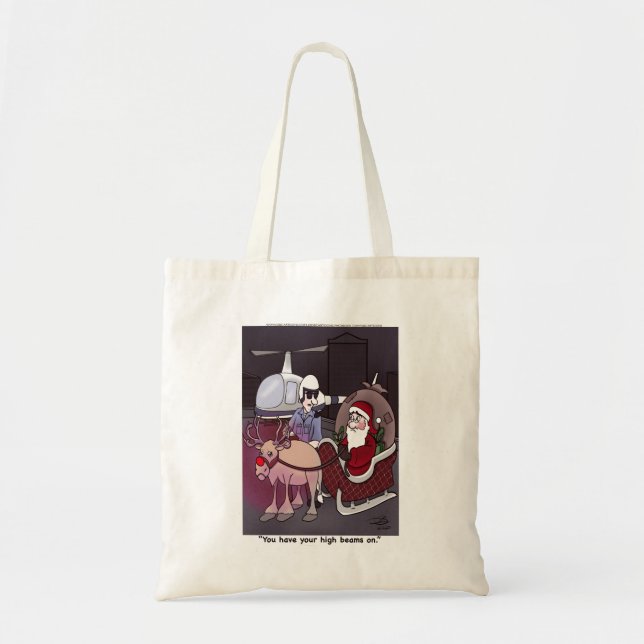 High Beams Holiday Tote Bag (Front)