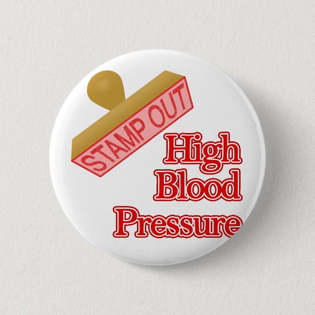 High Blood Pressure 6 Cm Round Badge (Front)