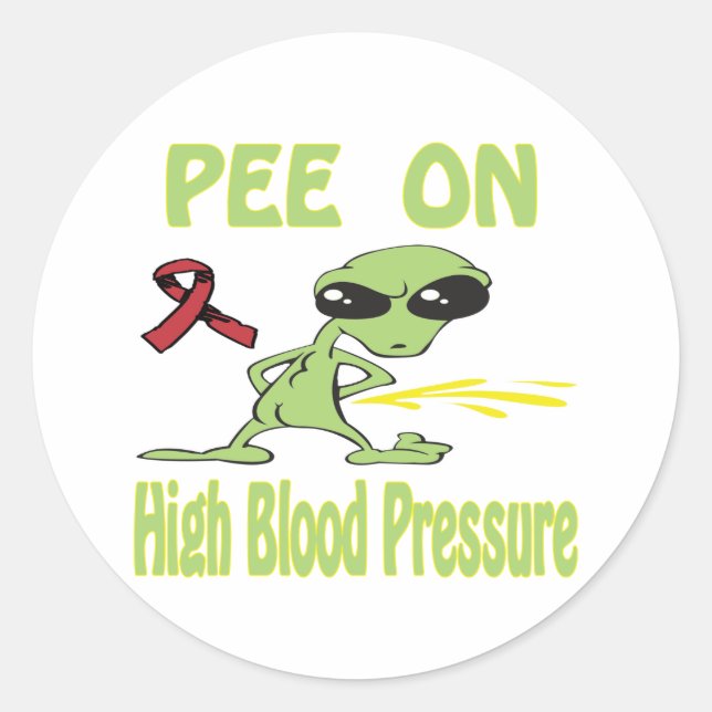 High Blood Pressure Classic Round Sticker (Front)