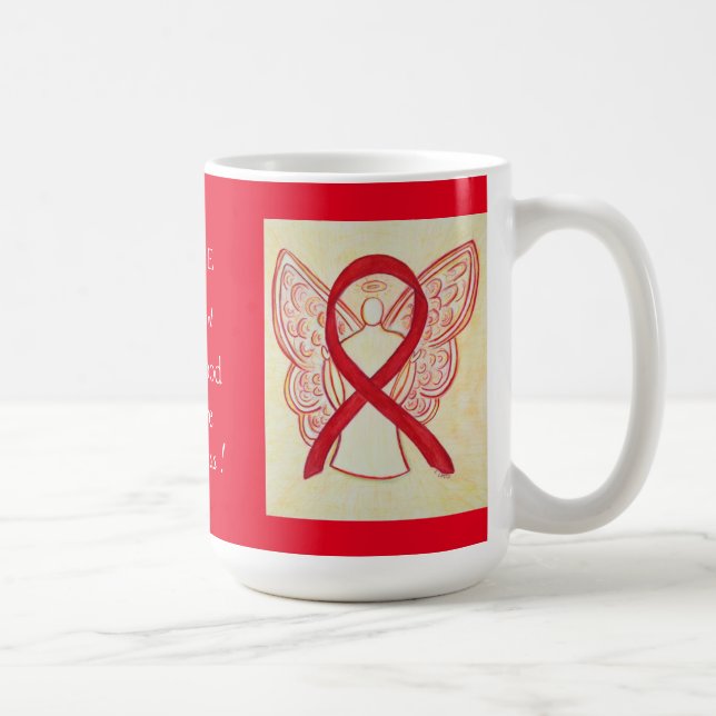 High Blood Pressure Ribbon Awareness Mug (Right)