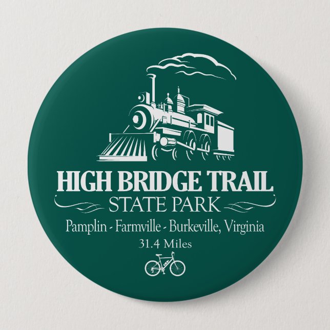 High Bridge Trail SP (RT) 10 Cm Round Badge (Front)