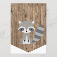 High Chair 1st Birthday Banner Woodland Raccoon