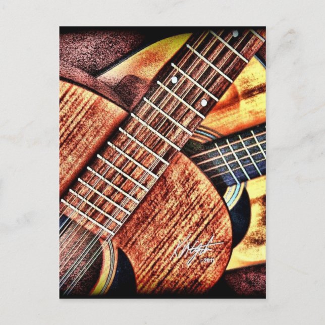 High Contrast Guitars Postcard (Front)