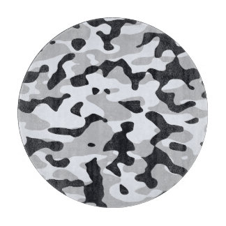 High contrast urban camouflage cutting board